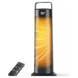 Space Heater 1500W Large Room, PTC Ceramic, Remote