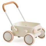 Kidpop PULA 2-in-1 Push/Pull Wagon, 7m-4y, White