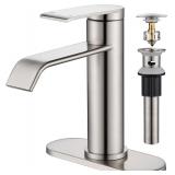 GAGALIFE Bathroom Faucet, Brushed Nickel