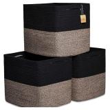 NaturalCozy 13x15x13 Kallax Storage Cubes, 3 Pack