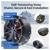 Snow Chains for Car Tires, 35s Quick Fit