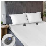 Sunbeam King Quilted Heated Mattress Pad 12-Heat