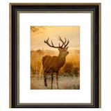 AUEAR 16x20 Picture Frame with Mat, Black/Gilt