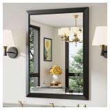 Briivue 28x36in Black Framed Wall Mirror