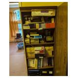 bookshelf and computer content