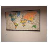 dupont tyveck world map vintage