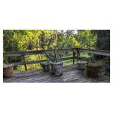 (5) large planters