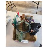 box lot of kitchen items