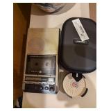 bose headphones and tape recorder