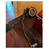 (2) artculating  lights one with magnifying