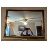 Large Mirror gold color frame 38" by 28"