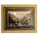castle  framed art 40" by 30"