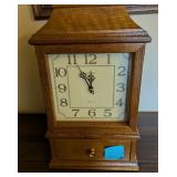 Linden Westminster Clock with drawer 17" by10"