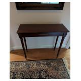 Tapered leg hall table 32" by 29" by 12