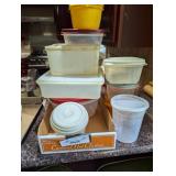 large lot of vintage tupperware