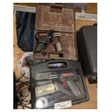 (2) soldering irons weller