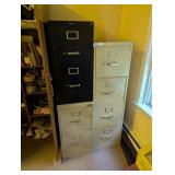 (4) metal file cabinets
