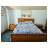 MCM bedroom suit bed sidetable armoure and dresser