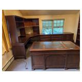 Office suit includes executive desk  hutch file ca