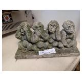 hear no evil see no evil speak and see concrete