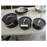 (3) pots commercial with lids ohio