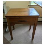 sidetable sewing table 22by16by25"