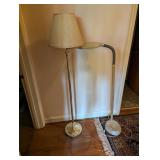 Two Floor Lamps 59" tall