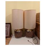 Cork McM pair of lamps