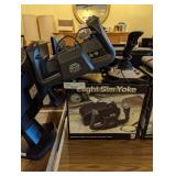 Flight sim yoke and joystick