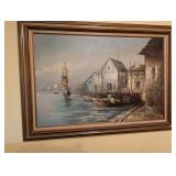 Carlson Harbor Secne 44" by 31"
