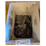 box of computer parts chips ect