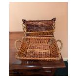 (4) serving baskets