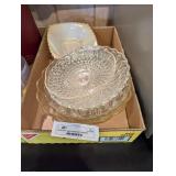 glass bowls and milkglass