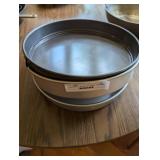 (3) large cake pans