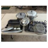 Muffin tins roasting and other pots and pans