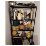 shelf of kitchen items