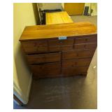 nine drawer cabnet and content