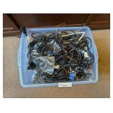 box of wires and cables