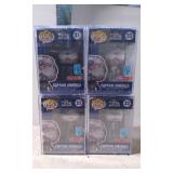 Four Funko Pop! 