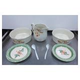 Ceramic Kitchenware Lot With Hall