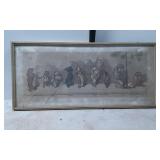 Framed 1901 Lithograph 