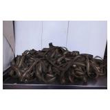 Bulk Lot of Metal Zippers with Olive Green Tape