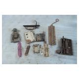 Group Lot of Assorted Vintage Metal Door Hardware