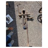 Antique Blacksmith Leg Vise with Mounting Bracket