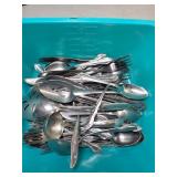 Stainless Steel Cutlery Pieces, Including Spoons,