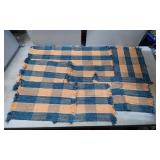 7 Handwoven Multi-Colored Textiles with Fringe Edg