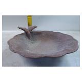Cast Iron Bird Bath Bowl with Scalloped Edges and