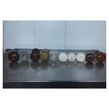 Vintage Door Knobs in Glass, Brass, Ceramic, and W