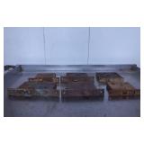 Six Vintage Mortise Lock Mechanisms with Faceplate