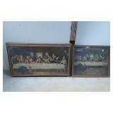 Framed Prints Depicting The Last Supper in Two Siz